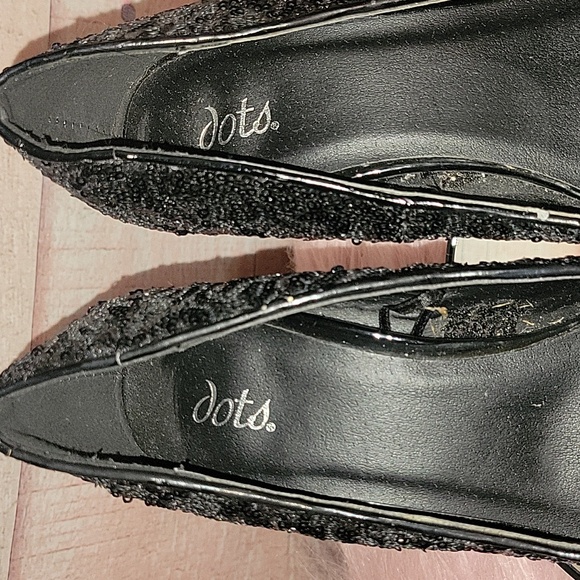 Dots black sequins platform heels - Picture 6 of 8